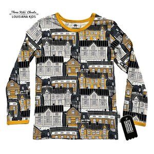 NEW PaaPii Sz 116 (6Y) Organic Old Town Shirt